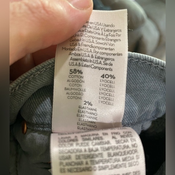 Mother The Weekender Fray Jeans In Lead Gray Light Wash Size 24 Flare Preppy - Picture 14 of 16